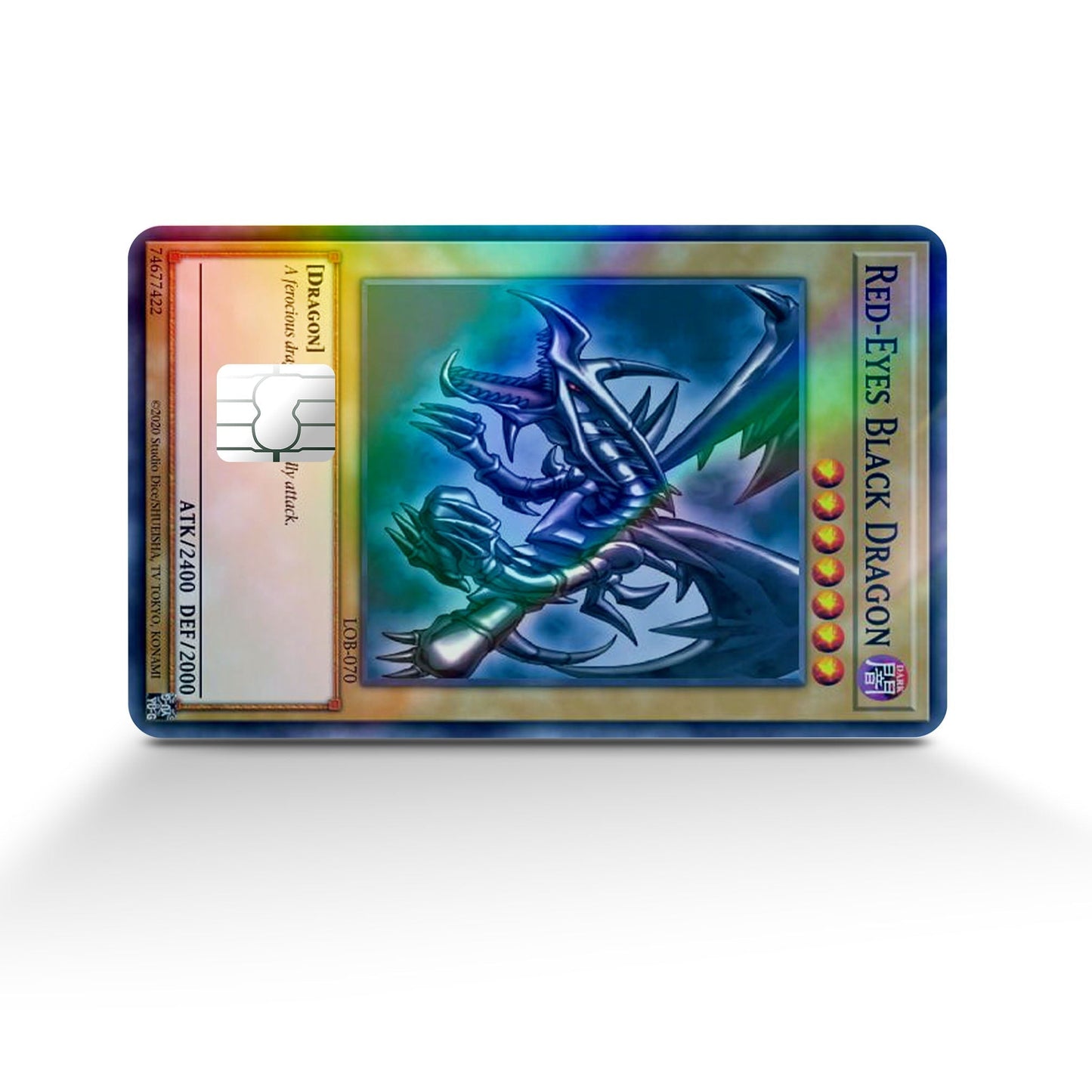 Yugioh Red Eyes Black Dragon - Debit Card Skin