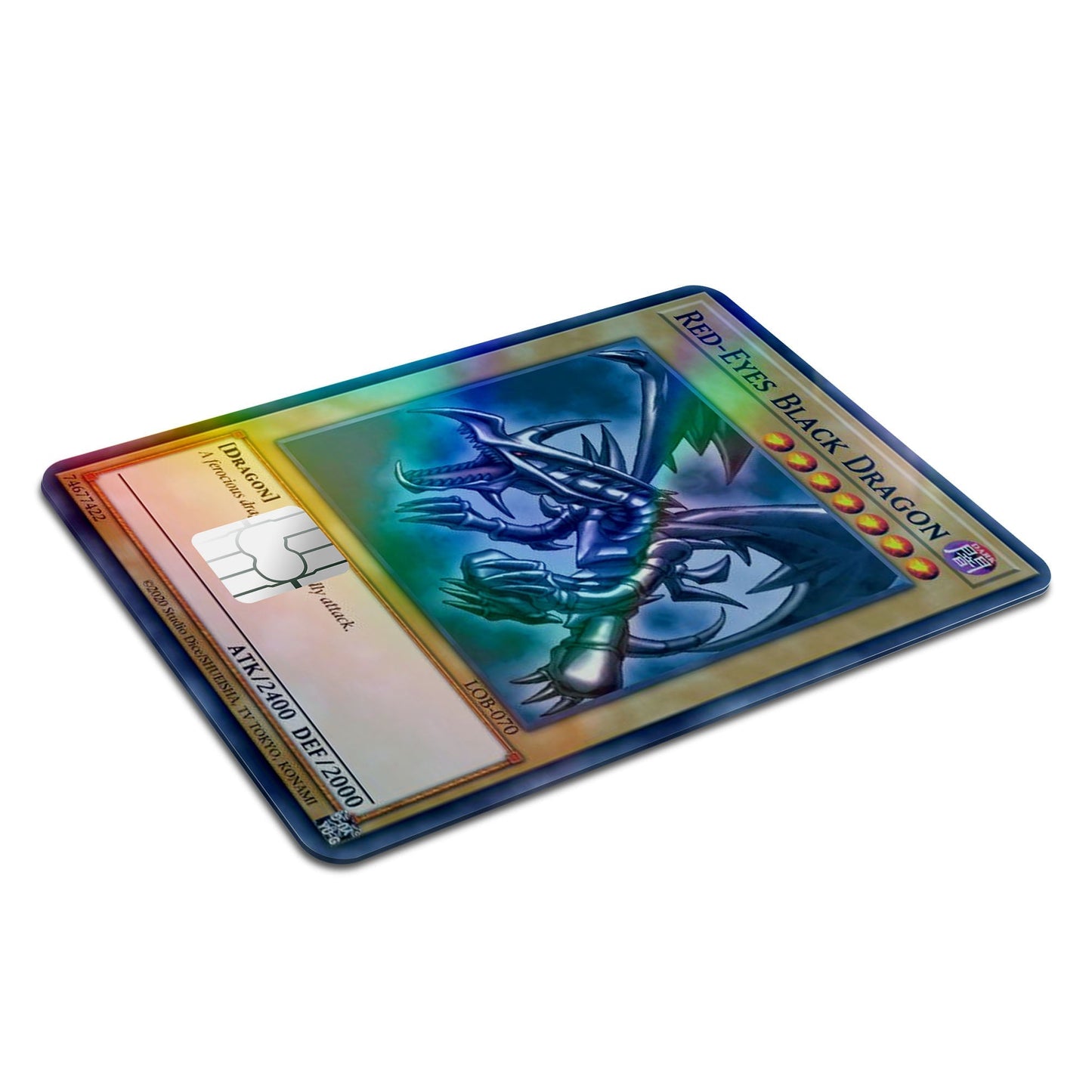 Yugioh Red Eyes Black Dragon - Debit Card Skin