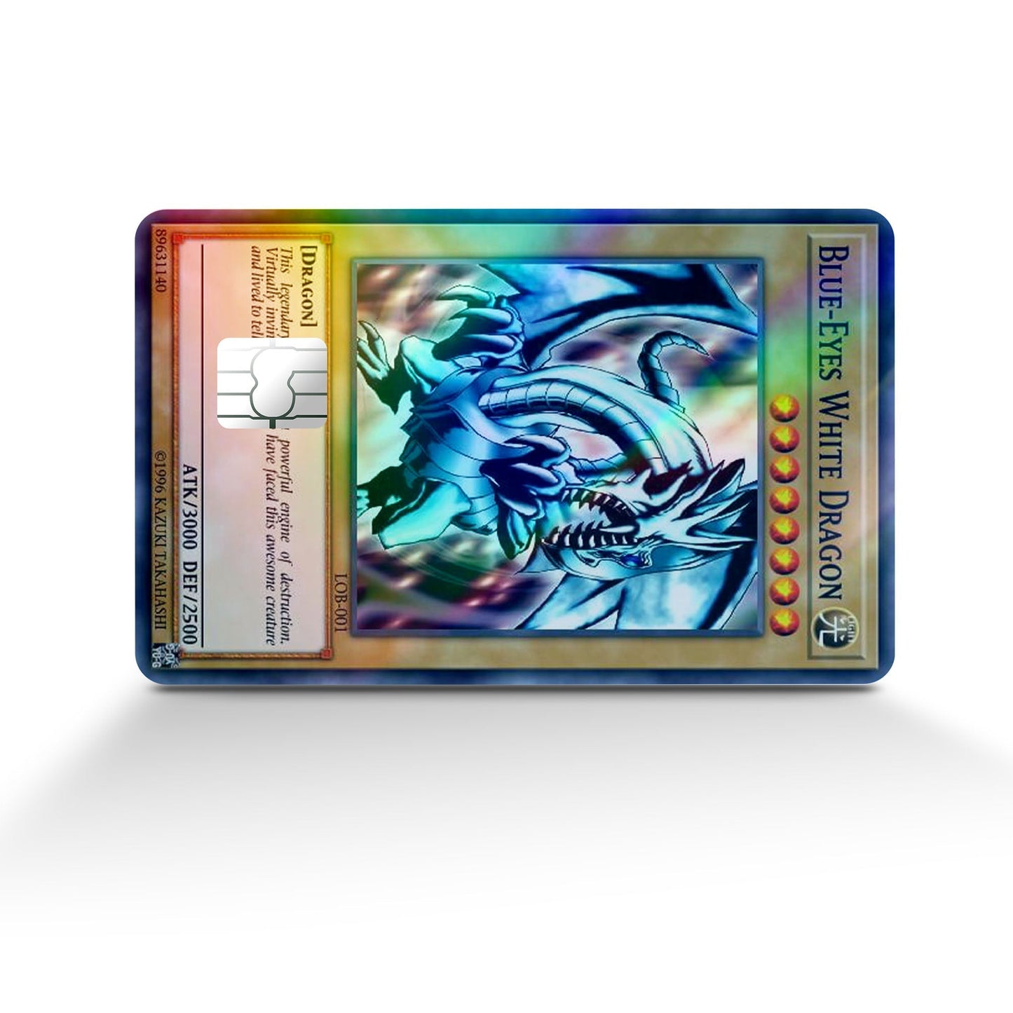 Yugioh Blue Eyes White Dragon 1st Edition - Debit Card Skin