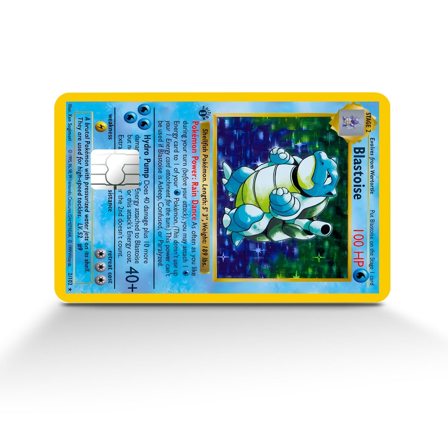 Pokemon Blastoise - Debit Card Skin